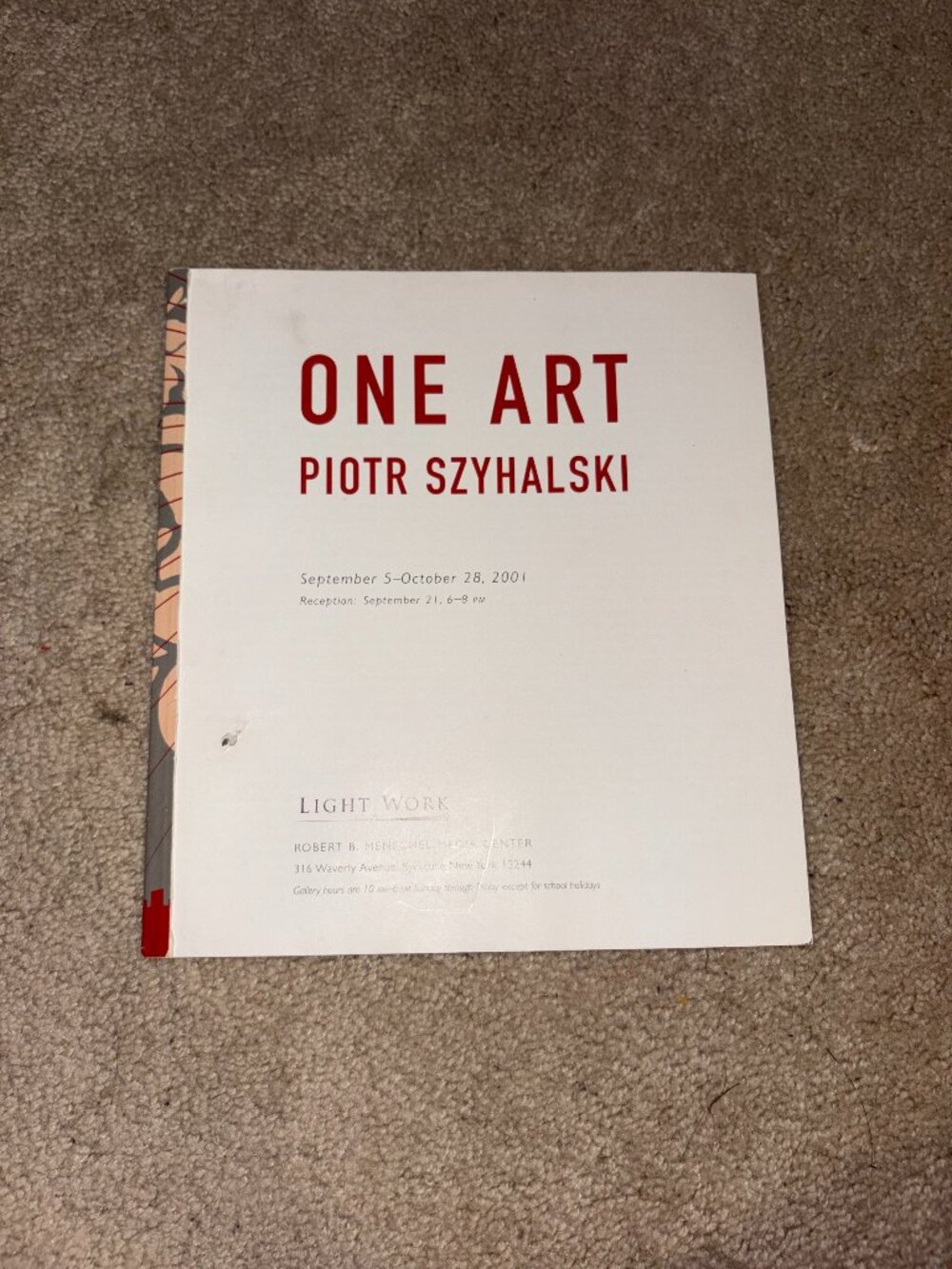 Contact Sheet 113: Piotr Szyhalski, One Art published by Light Work